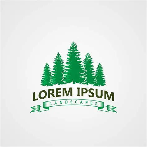 Creative Landscape pines tree Logo concept design templates 602784 ...