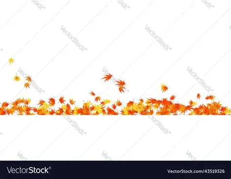 Autumn leaves border Royalty Free Vector Image