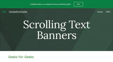 How to embed Scrolling Text Banners in New Google Sites? - GeeksforGeeks