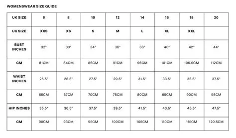 How to Measure Body Size - Clothing Size Charts Conversion