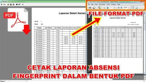 Cara Cetak Laporan Absensi Fingerprint Solution Dalam Bentuk PDF - YouTube