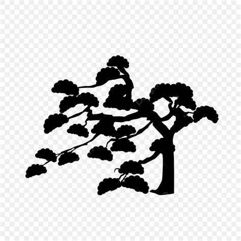 Black Pine Tree Pine Leaf Silhouette, Pine Tree Clipart, Black, Pine ...