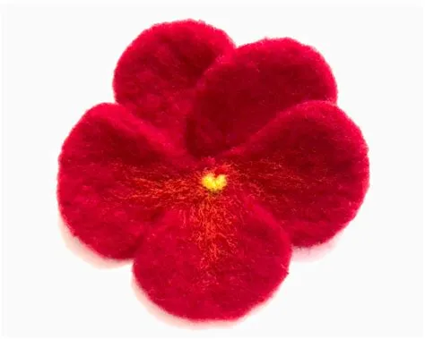 Red Pansy Pin | Mary Lor Art