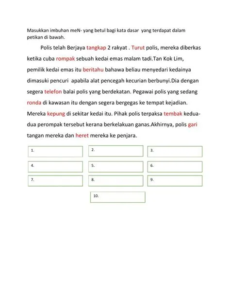 Bahasa melayu activity for tahun 5 | School subjects, Worksheets, Teachers