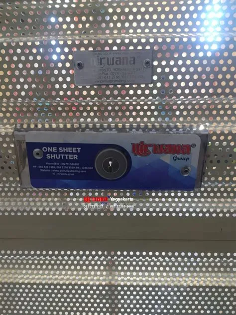 Pemasangan Rolling Door One Sheet Full Perforated di Huawei Lippo Mall ...