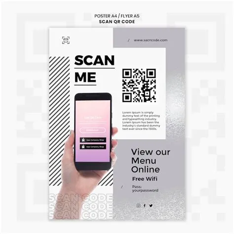 Qr Code Poster Template Free