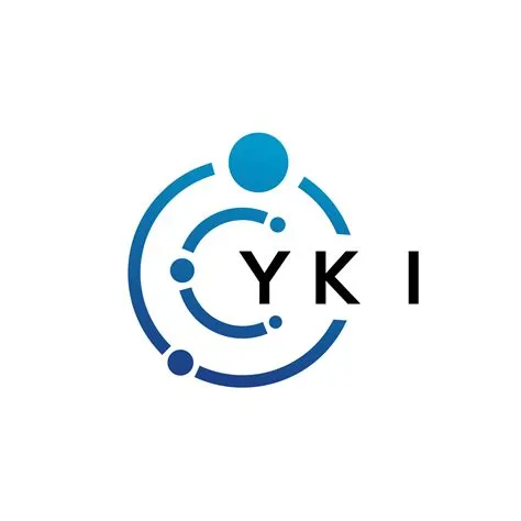 YKI letter technology logo design on white background. YKI creative ...
