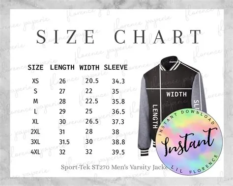 Mens Sport Jacket Size Chart at Terry Day blog