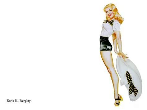 Classic Pin Up Girls Wallpaper