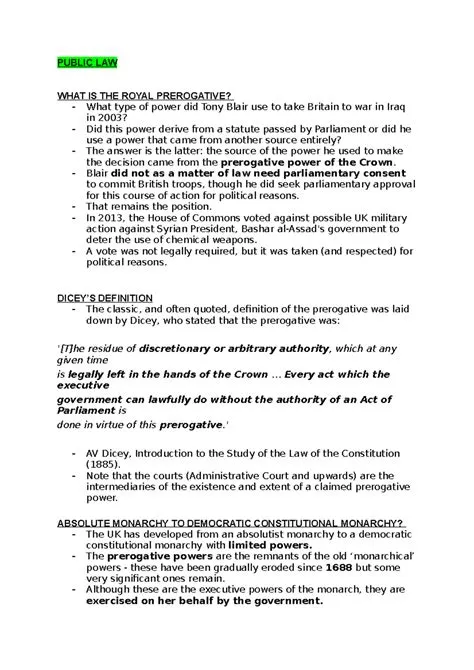 Prerogative Definition