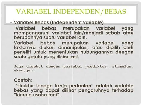 PPT - VARIABEL PENELITIAN PowerPoint Presentation, free download - ID ...