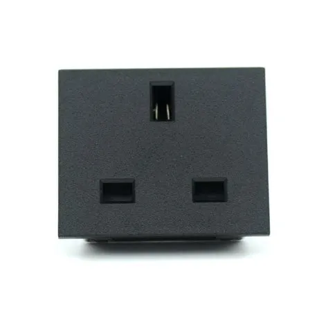 UK Standard 3 Pins 13A 250V Inlet Industrial AC Power Socket Wall ...