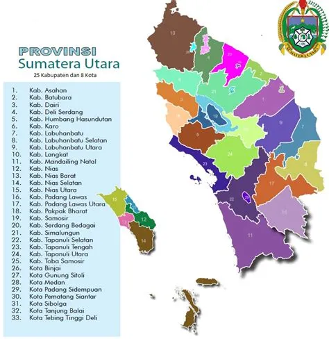 Peta Sumatera Utara Lengkap Beserta Keterangan dan Gambarnya