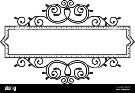elegant victorian frame icon vector illustration design Stock Vector ...