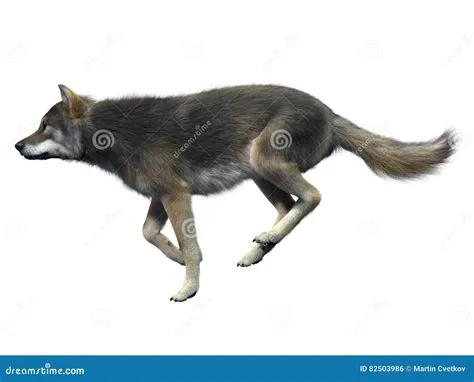 Gray Wolf Running stock photo. Image of mobile, high - 82503986