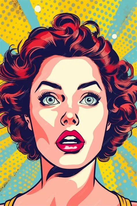 Premium Vector | Pop art pinup girl retro color style comic glamour ...