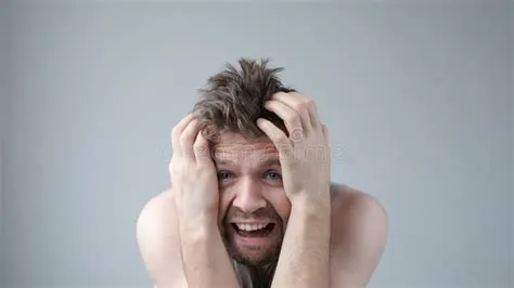 Scared Caucasian Guy Shivering from Fear, Looking Afraid and Insecure ...