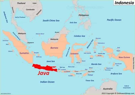 Java location on the Indonesia map - Ontheworldmap.com