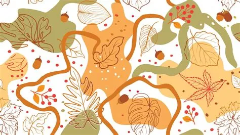 Autumn leaves seamless pattern. Season floral wallpaper. Fall leaf ...
