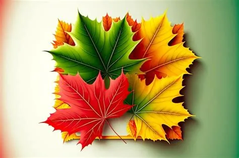 Premium Photo | Collage of maple multicolored leaves autumn leaf fall