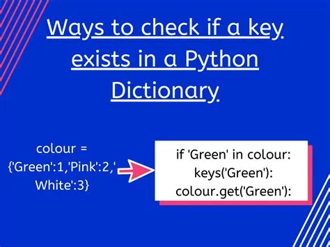4 Easy Techniques to Check if Key Exists in a Python Dictionary - AskPython