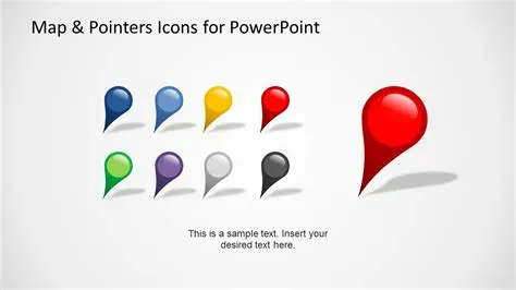 Editable Map & Pointers Icons for PowerPoint - SlideModel