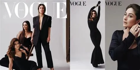 Potret Kareena Kapoor - Kriti Sanon dan Tabu Jadi Cover Vogue India ...