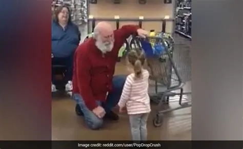 Watch: Little Girl Mistakes Bearded Man In Grocery Store For Santa, He ...