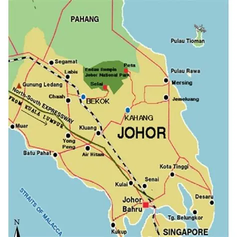 Location of Endau Rompin Johor National Park and Kampung Peta [11 ...