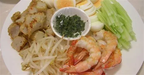 Nyonya Laksa Recipe with Black Glutinous Rice and Coconut Milk