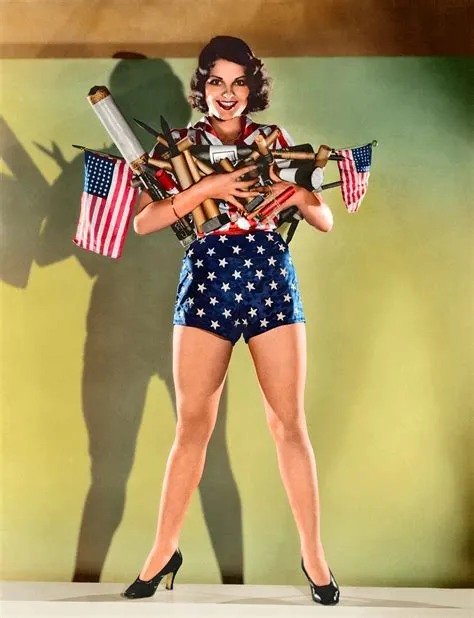 July 4th: Colorized Vintage Photos of Pin-up Models | TIME