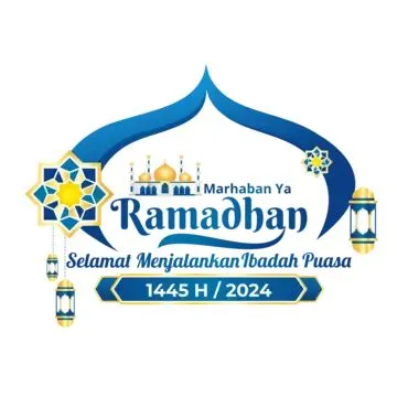 Kartu Ucapan Selamat Berpuasa Ramadhan 2024 Vektor