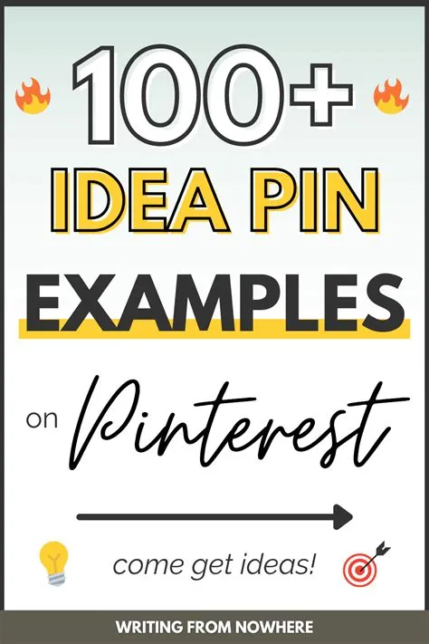 100+ Pinterest Idea Pins Examples To Inspire You » Writing From Nowhere
