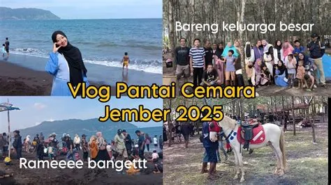 Keramaian Pantai Cemara Jember saat hari raya Idul Fitri #jember # ...