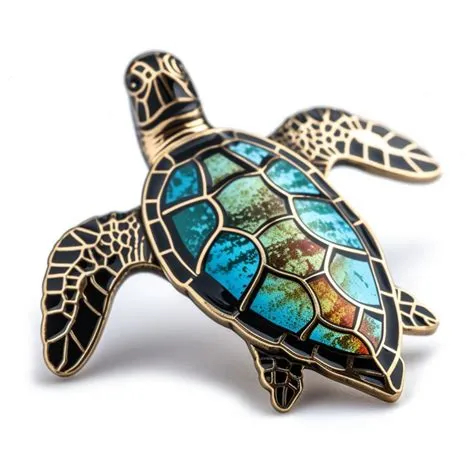 Premium Sea Turtle Lapel Pins | Embroidered patches manufacturer | Star ...