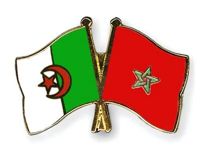 de l'amitié drapeaux Algérie-Maroc Flags
