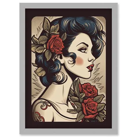 Rockabilly Pin Up Zeichnung Rockabilly Pin Up Girl Rockers Rock And