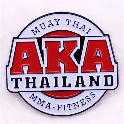 Muay Thai MMA Fitness ‘Aka Thailand’ Enamel Pin – Distinct Pins