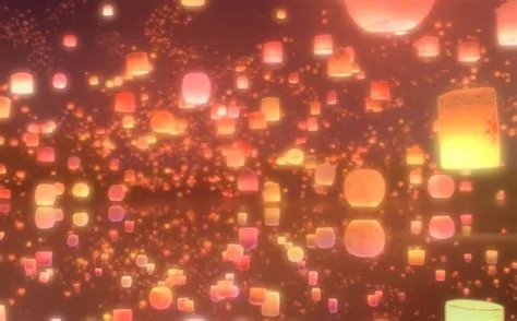 Lanterns from Tangled | Tangled lanterns scene, Tangled floating ...