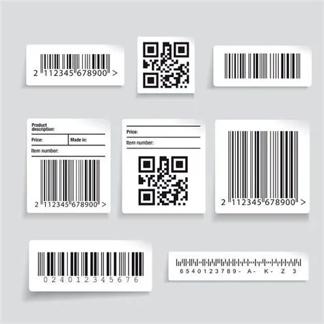 Barcode label set | Barcode design, Design, Graphic design posters