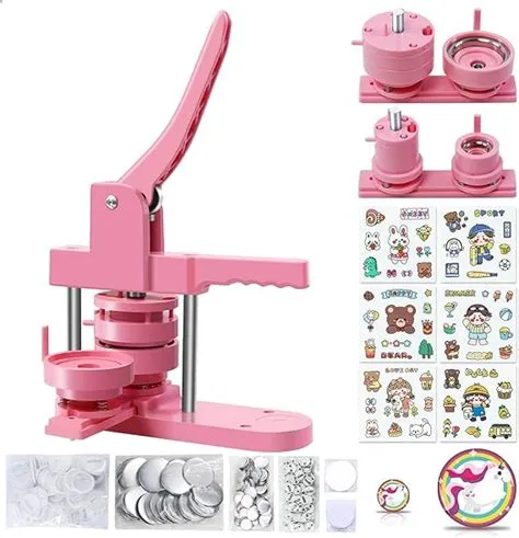 Amazon.com: Happizza Button Maker Machine Multiple Sizes, Pin Maker ...