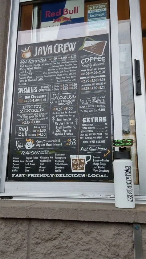java coffeeshop menu