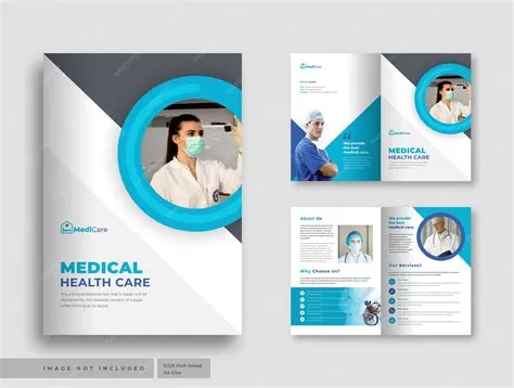 Premium Vector | Medical health care company two fold or bi fold ...