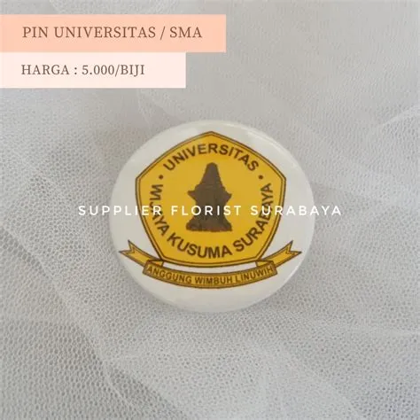 PENITI PIN LOGO UNIVERSITAS SURABAYA UBAYA UKP UNESA UC UNAIR ITS ...