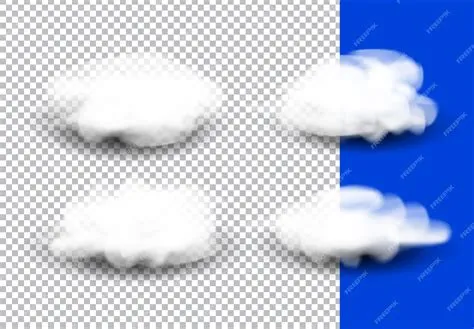 Premium Vector | Realistic set of clouds vector illustrations