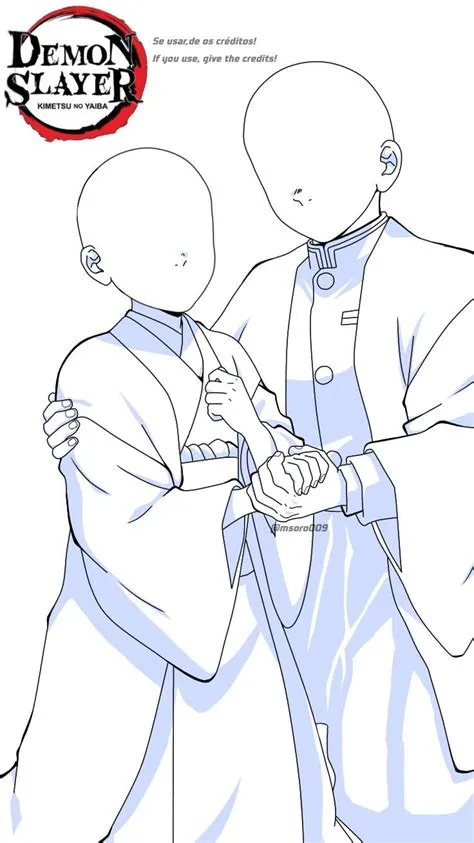 by Msoro 009 on Kny (bases) | Drawing base, Body base drawing ...