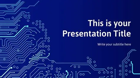 Free Circuit Board Theme PowerPoint Template