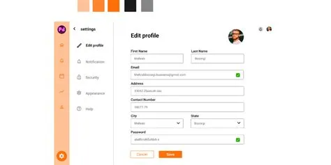 Edit Profile Website | Figma