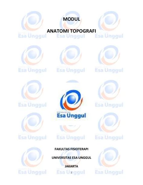 modul anatomi topografi - Digilib Esa Unggul