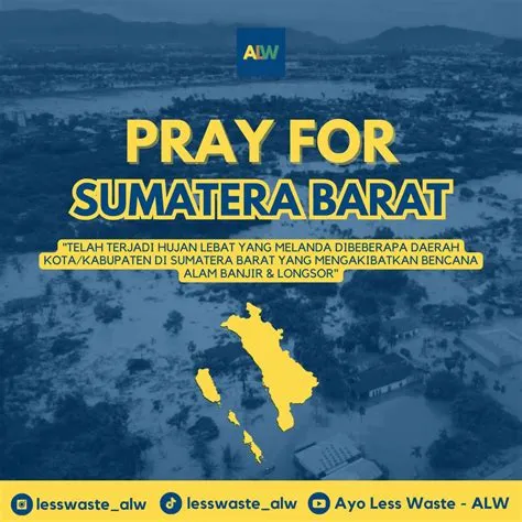 Pray for Sumatra Barat, Komunitas Ayo Less Waste Sampaikan Pentingnya ...